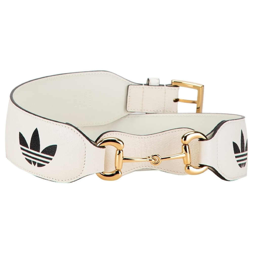 Gucci x Adidas Limited Edition Horsebit Belt. 625834 214351. 100cm 40 inch. New - Picture 2 of 11